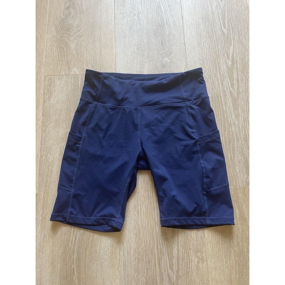 Baleaf Blue  Activewear Pocket Yoga Workout Running Bike Shorts Large